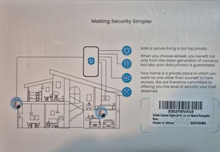 Cámara de seguridad con placa solar y wifi