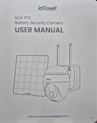 Cámara de seguridad con placa solar y wifi