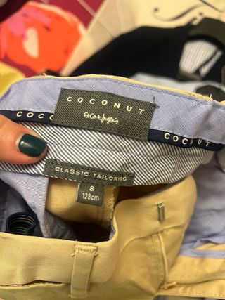 Traje comunión niño Corte Inglés azul y beige