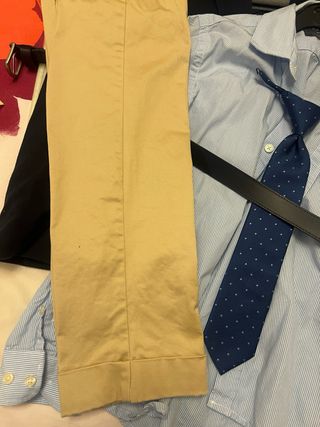 Traje comunión niño Corte Inglés azul y beige