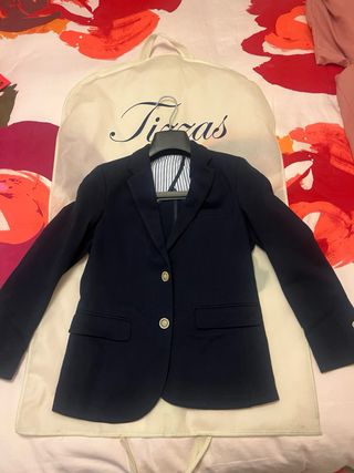 Traje comunión niño Corte Inglés azul y beige