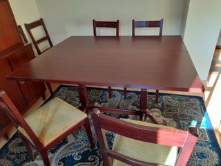 Mesa comedor y 6 sillas tapizadas