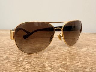 Gafas de sol Aviador Coach Doradas Marrones