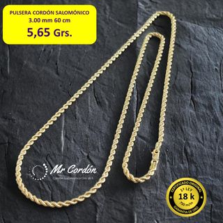 Catena Oro 18K Salomonica 3.00 mm Uomo Donna