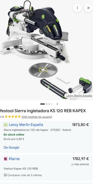 Sierra Ingletadora Festool Kapex KS 120