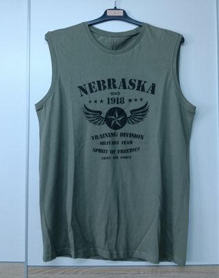 Camiseta Tirantes Militar L Nueva Algodón TEX