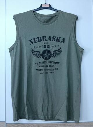 Camiseta Tirantes Militar L Nueva Algodón TEX