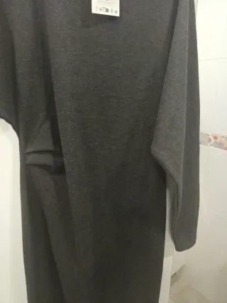 Vestido Zara Gris Talla M