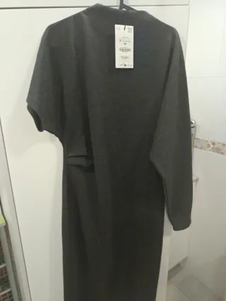 Vestido Zara Gris Talla M