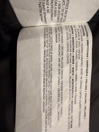 Parka Arctic Woolrich Talla S Negra