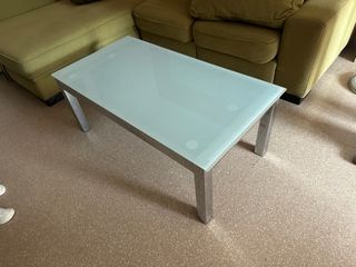 Mesa de centro elevable cristal y metal