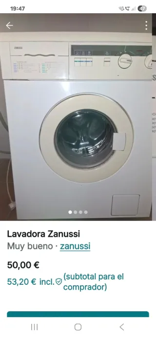 Lavadora Zanussi