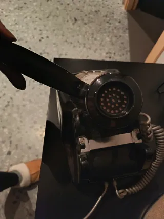 Teléfono oficina vintage negro Precio negociable.