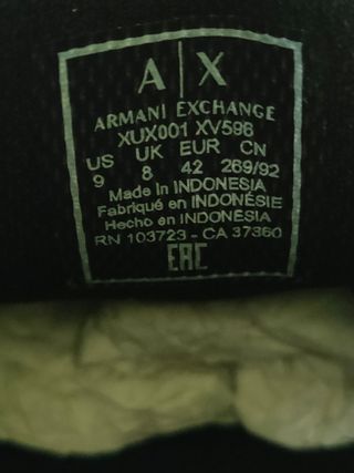 Zapatillas Armani Exchange Talla 42