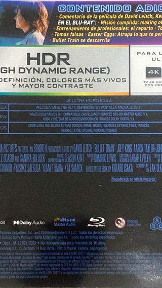 Blu-ray 4K Bullet Train