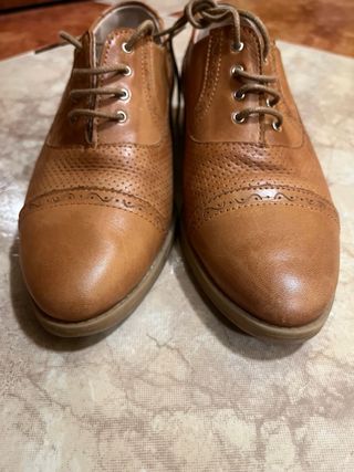 Zapatos Oxford Pitillos Marrón Talla 35