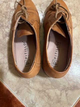Zapatos Oxford Pitillos Marrón Talla 35