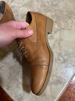 Zapatos Oxford Pitillos Marrón Talla 35