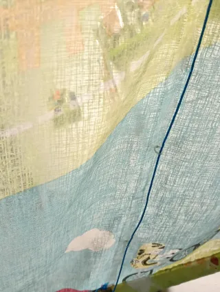 Stores / cortina juvenil con estampado de biciclet