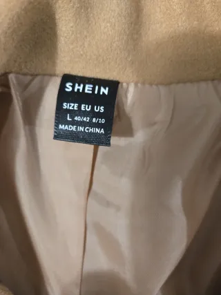 Abrigo paño marrón claro