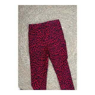 Pantalón Zara Animal Print Rojo