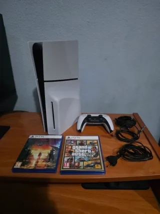 NEGOCIABLE! Consola PS5 con lector con 2 juegos