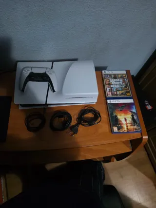 NEGOCIABLE! Consola PS5 con lector con 2 juegos