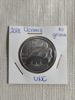 Ucrania 2018 3 monedas conmemorativas 10 grivnas