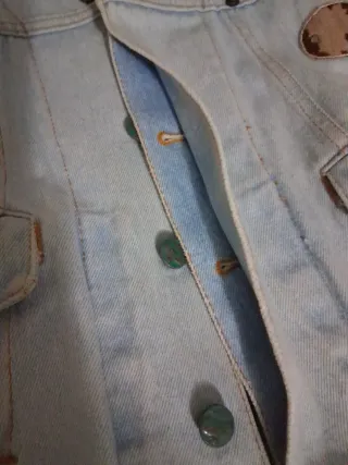 Cazadora tejana azul