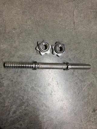 Barra de pesas Decathlon con cierres