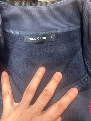 Sudadera Polo Club Media Cremallera Azul marino