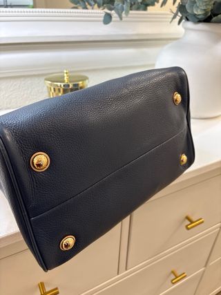 Bolso Michael Kors Piel Azul y Marrón