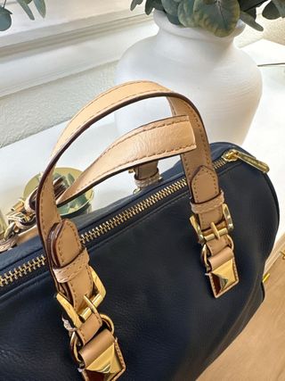 Bolso Michael Kors Piel Azul y Marrón