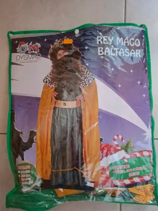 Disfraz Rey Mago Baltasar Talla 7-9 años