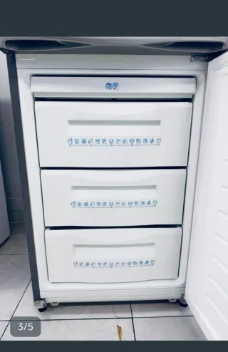 Nevera combi plateada