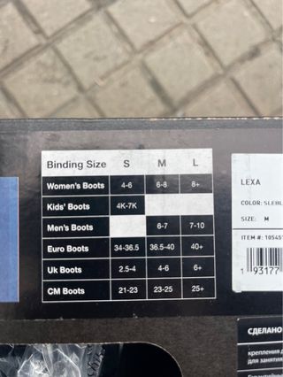 Fijaciones Burton Lexa Azul