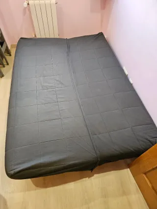 Sofá Cama Gris Tela