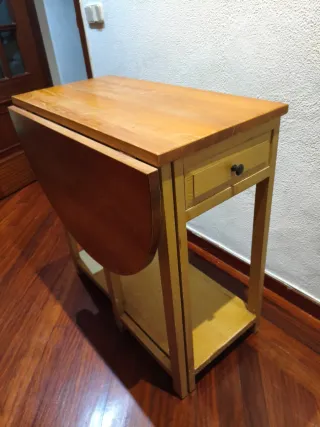 Mesa plegable de madera