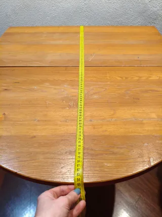Mesa plegable de madera