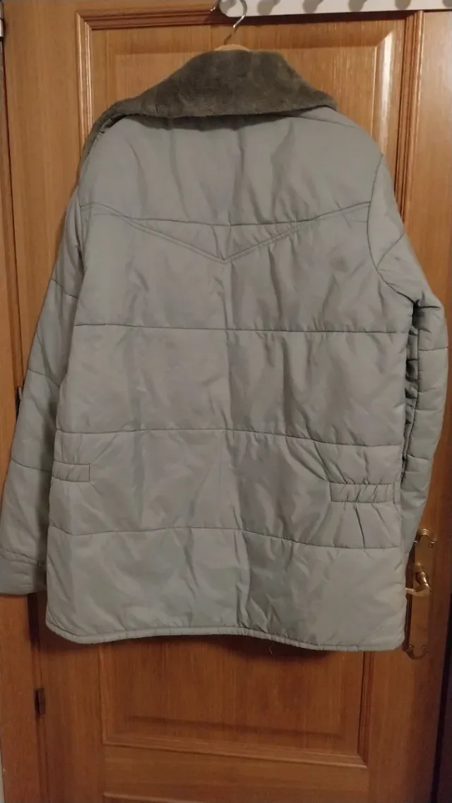 Abrigo acolchado mujer XL cuello pelo