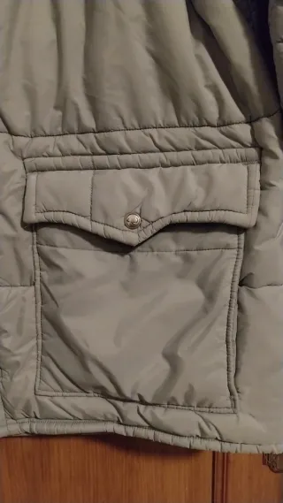 Abrigo acolchado mujer XL cuello pelo