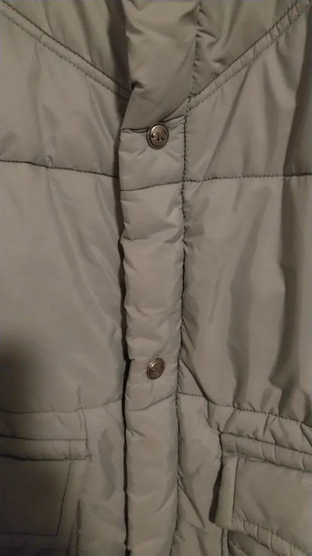 Abrigo acolchado mujer XL cuello pelo