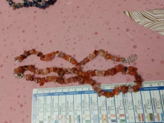 Collana e bracciale corniola