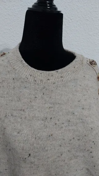 Jersey M/L beige con botones