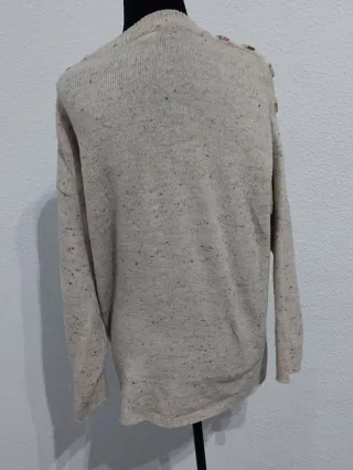 Jersey M/L beige con botones