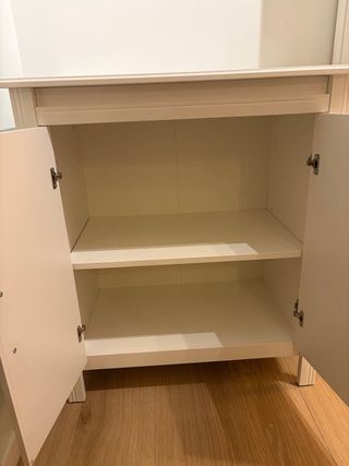 Aparador blanco de madera