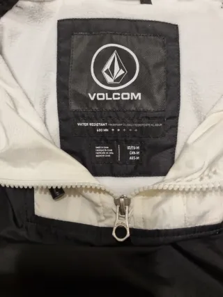 Sudadera Volcom Hombre Negra y Blanca y naranja.