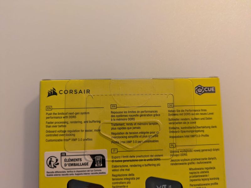 Corsair Vengeance DDR5 32GB 6000MHz SIN ABRIR afbeelding 3