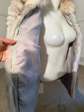 Abrigo de pelo de zorro