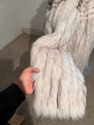 Abrigo de pelo de zorro